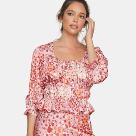 Lost + Wander The Wild Side Top - Pink Animal - Picture 6 of 6